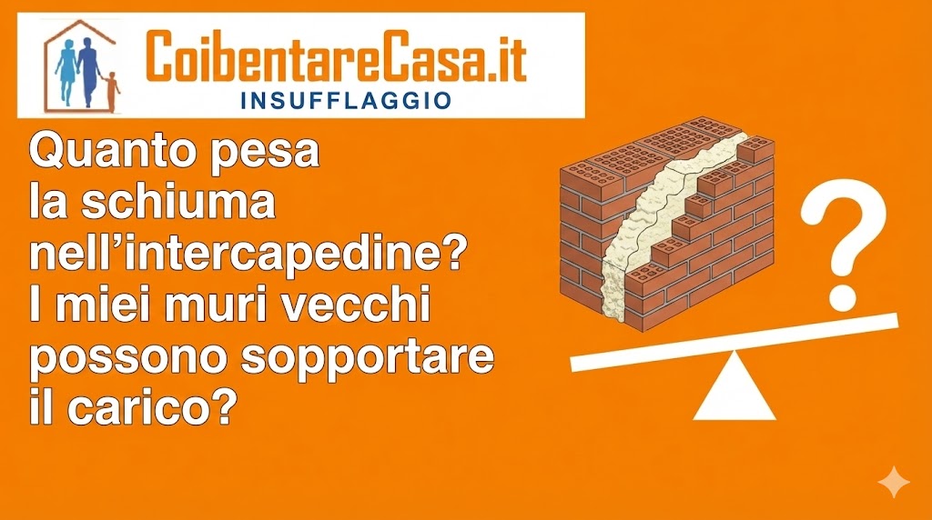 quanto pesa la schiuma nell'intercapedine