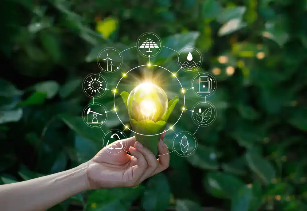 lampadina che simboleggia indipendenza energetica in casa 