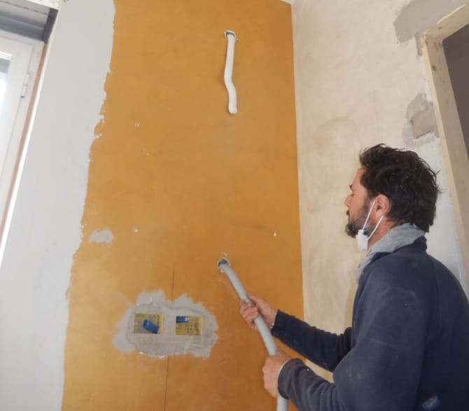 isolamento muro perimetrale con isofor